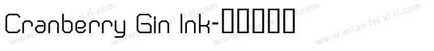 Cranberry Gin Ink字体转换